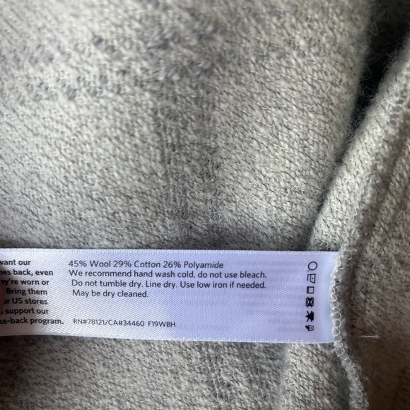 EILEEN FISCHER | boiled wool high collar jacket | size xxs - Picture 6 of 6